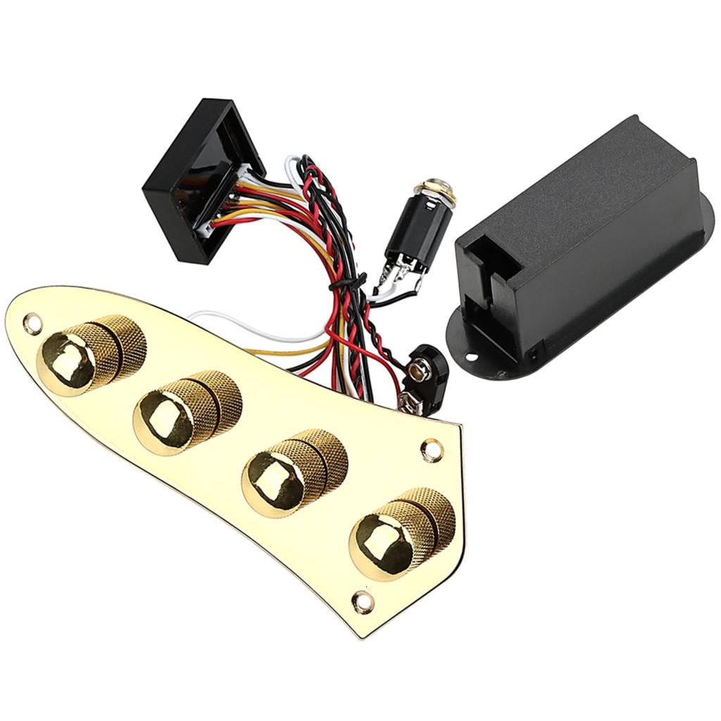 CEORPER 4 Way Switch Loaded Prewired Guitar Control Plate Replacement Part Control Plate