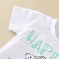 thumbnail image 6 of Otqutp Toddler Outfits Set for Party Boys Easter Cartoon Short Sleeve Rabbit Prints Tops Pants 2PCS Outfits Clothes Set for 0 to 24 Months, 6 of 8
