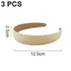thumbnail image 2 of Diadema floral simple, diadema dura de moda bohemia, diadema de cinta, diadema de color sólido para niñas y mujeres Adepaton CPB-DE-LYY833-1, 2 of 5