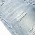 thumbnail image 6 of KIDSCOOL SPACE Baby Boys Jeans,Elastic Band Inside Ripped Washed Soft Cotton Denim Pants,Light Blue,2-3 Years, 6 of 7