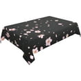 thumbnail image 2 of Washable Tablecloth, Cherry Blossoms Pink Rectangle Table Cover, Spillproof & Wrinkle-Free, for Farmhouse, Kitchen, Dining Room, Picnic Parties, 60 X 84 Inches, 2 of 7