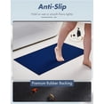 thumbnail image 2 of Alfombras de baño AMOAMI, ultrafinas, con respaldo de goma, color azul, 2 of 7