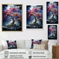 thumbnail image 4 of Designart "Blue Red Oak Tree Oak Euphony V" Floral & Botanical Wall Art Print, 4 of 5