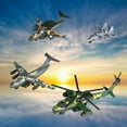 thumbnail image 4 of 4x Avión a Reacción de Metal a Presión, Modelo de Mecanismo de Retroceso, Avión, Regalo de Cumpleaños, Decoración de Pasteles, Juguetes de Com camuflaje Baoblaze Avión de combate, 4 of 5