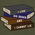 thumbnail image 3 of CafePress - I Like Big Books Dark T Shirt - Men's Classic Graphic Cotton T-Shirt, 3 of 4
