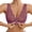 Purple, variant on ,Women's Lace Front Hook Closure Bras Wireless Push up Bra No Padded Gathering Bralettes White XL