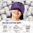 thumbnail image 5 of Sleep Mask, Bluetooth Eye Mask Bluetooth, TOPOINT Breathable Cotton Sleep Headphones for Sleeping Side Sleepers Travel Meditation Music Headsets with Microphone Handsfree Men Women, Purple, 5 of 8