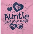 thumbnail image 2 of Auntie Loves Me Adorable Cute Niece Youth T Shirt Tee Girls Infant Toddler Brisco Brands 3T, 2 of 5