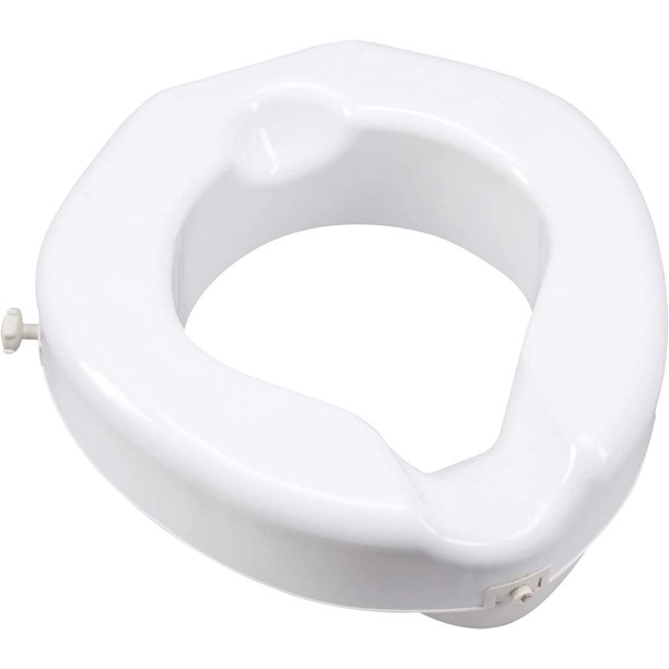 Carex Raised Toilet Seat with Extra Wide Opening Toilet Seat Riser