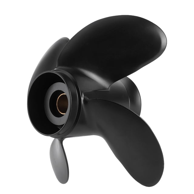 Outboard Propeller, Boat Propeller 4 Blades Aluminum Alloy For 35-60Hp Engine For Boat Yachts