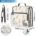 thumbnail image 2 of FORMRS Zipper Binder with Shoulder Strap 2-inch Ring 500 Sheet Capacity File Bag, Adorable Bunnies, 2 of 5