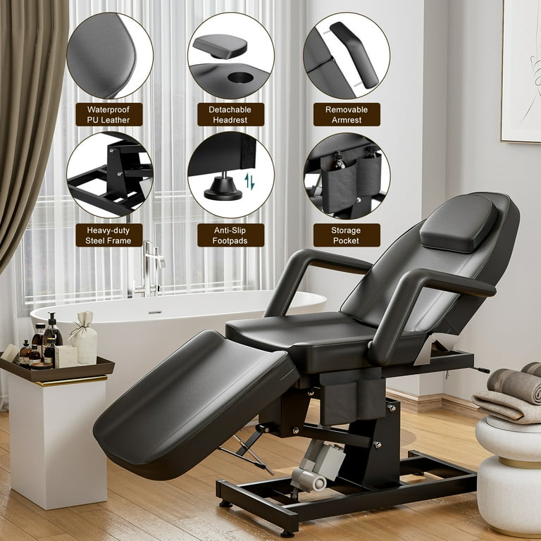 Paddie Electric Height Adjustable Tattoo Chair Lash Bed Electric