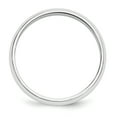 thumbnail image 2 of Lex & Lu Platinum 5mm Half-Round Wedding Band Ring, 2 of 2