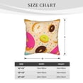 thumbnail image 4 of Kll Donuts Decorative Throw Pillow Covers Velvet Soft For Couch Sofa Bedroom Living Room Outdoor -16"X16", 4 of 8