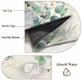 thumbnail image 6 of Round Area Rugs Collection 8 Ft, Spring Floral Daisy Non-Slip Residential Carpet, Eucalyptus Leaves Watercolor Botanical Indoor Crawling Mats Runner Rugs for Living Room/Dining Room/Bedroom, 6 of 8