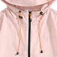 thumbnail image 4 of Pisexur Veste à Capuchon de Protection Solaire UPF 50+ pour Homme, Légère, Respirante, Séchage Rapide, Couleur Unie, Fermeture Éclair, Haut d'Extérieur pour Pêche, Randonnée, Plage, Été, Tenue Décontractée, Rose, 2TG, 4 of 4