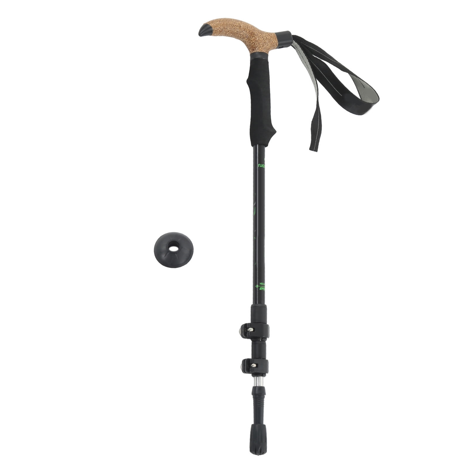 Mountaineering Pole, Durable 3 Section Hiking Stick High Load Bearing