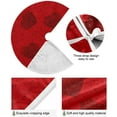 thumbnail image 2 of Coolnut Love Heart Christmas Tree Skirt 36", Valentine's Day Tree Skirt Double Layers Polyester Easter Tree Skirt for Valentine's Day Holiday Party Decoration, 2 of 6