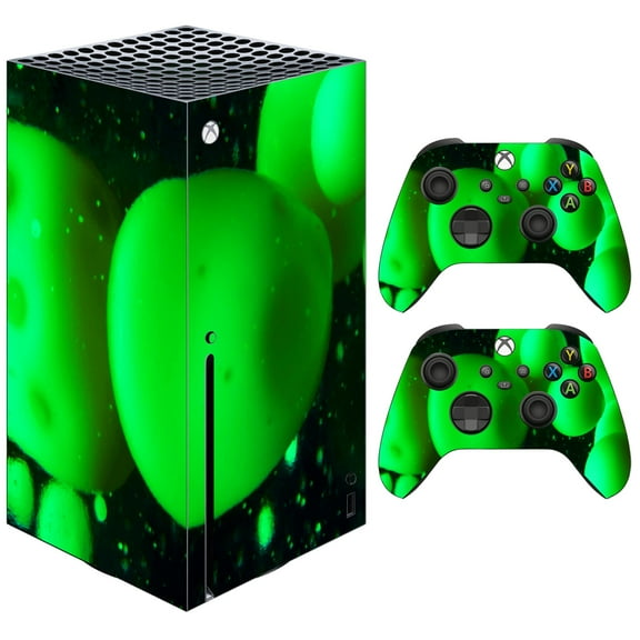 VWAQ Green Skin For Xbox Series X Console and Controllers - Lava Lamp Vinyl Decal To Fit Xbox Series X - XSRSX10 [video game]