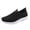 Black, variant on HEWUQI Men's Slip on Loafers Lightweight Casual Mesh Walking Boat Shoes Breathable Non Slip Driving Work Sneakers Black Size 8