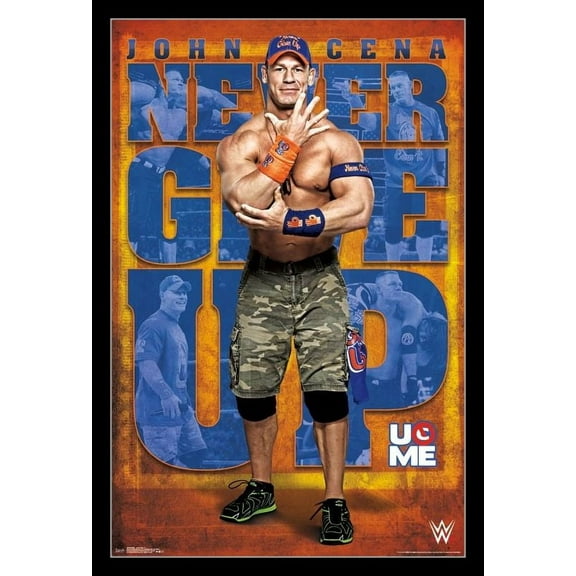 WWE - John Cena 17 Laminated & Framed Poster Print (22 x 34)