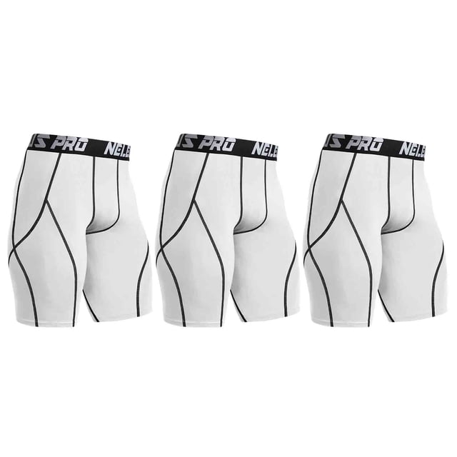 Pantalón Corto Deportivo Hombre TFixol Blanco y Blanco y Blanco Small