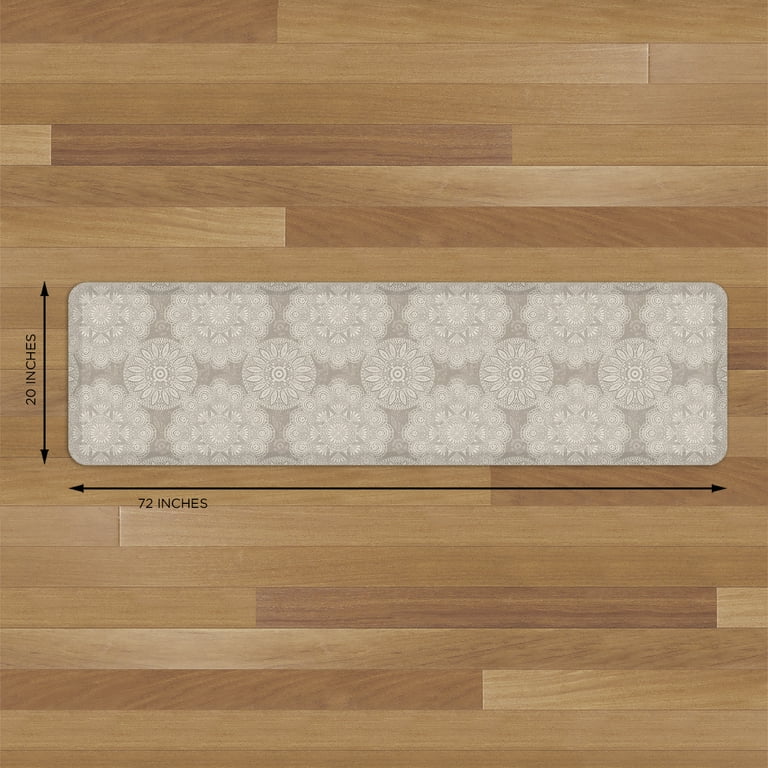 GelPro Designer Comfort Anti,Fatigue Flatweave Kitchen Floor Mat, 20 x 40  , Brownie