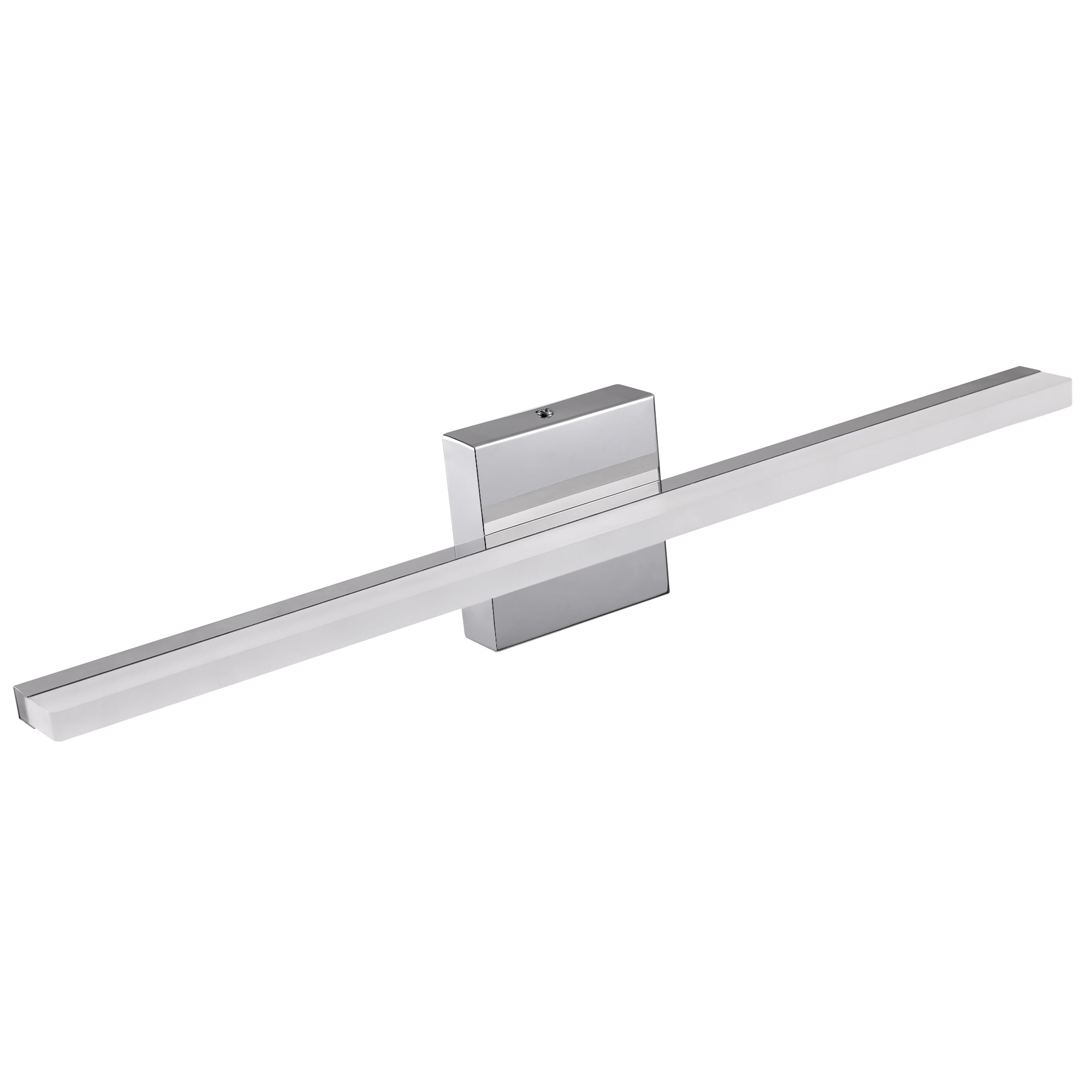 Modern Chrome LED Vanity Lights, LED Bathroom Light Fixtures Over Mirror Bathroom Wall Sconce Bar for Bathroom Mirror Cabinets Bedroom(23.62"-12W)