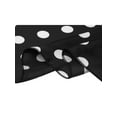 thumbnail image 4 of INSPIRE CHIC Women's 50cm Square Scarf Vintage Retro Polka Dots Head Neck Scarves Neckerchief Black Big Dot 19.69*19.69 inch, 4 of 5