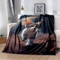 thumbnail image 1 of Couverture Ragdoll Chat Persan Calico Chat Garfield Couverture Douce pour Maison Chambre Lit Canapé Couverture Enfants, 1 of 7