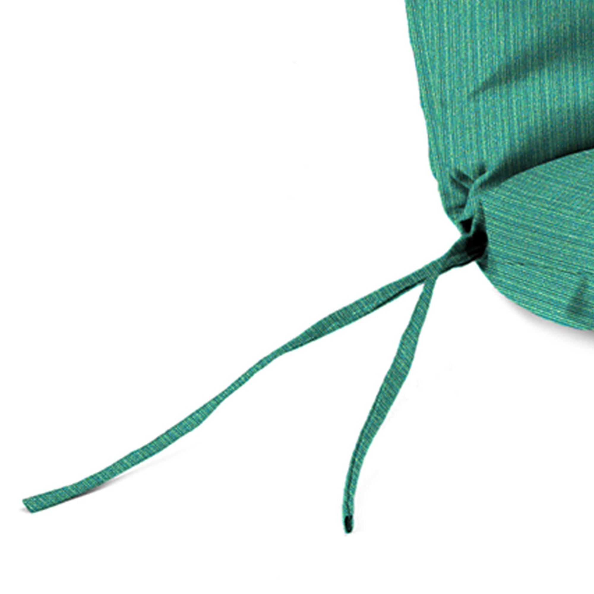 Jordan Manufacturing 72" x 21" Federal Bayou Teal Solid Rectangular Outdoor Chaise Lounge Cushion with Ties and Hanger Loop