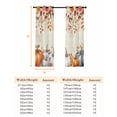 thumbnail image 6 of Fsddascl Fall Orange Blue Blackout Curtains for Bedroom/Living Room, Thermal Insulated Kitchen Curtains, Autumn Thanksgiving Floral Botanical Grommet Darkening Window Treatment Drapes 27.5"x39"x2, 6 of 6