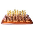 thumbnail image 5 of StonKraft 15" x 15" Collectible Rosewood Wooden Chess with brass roman Pieces Board Set, 5 of 6