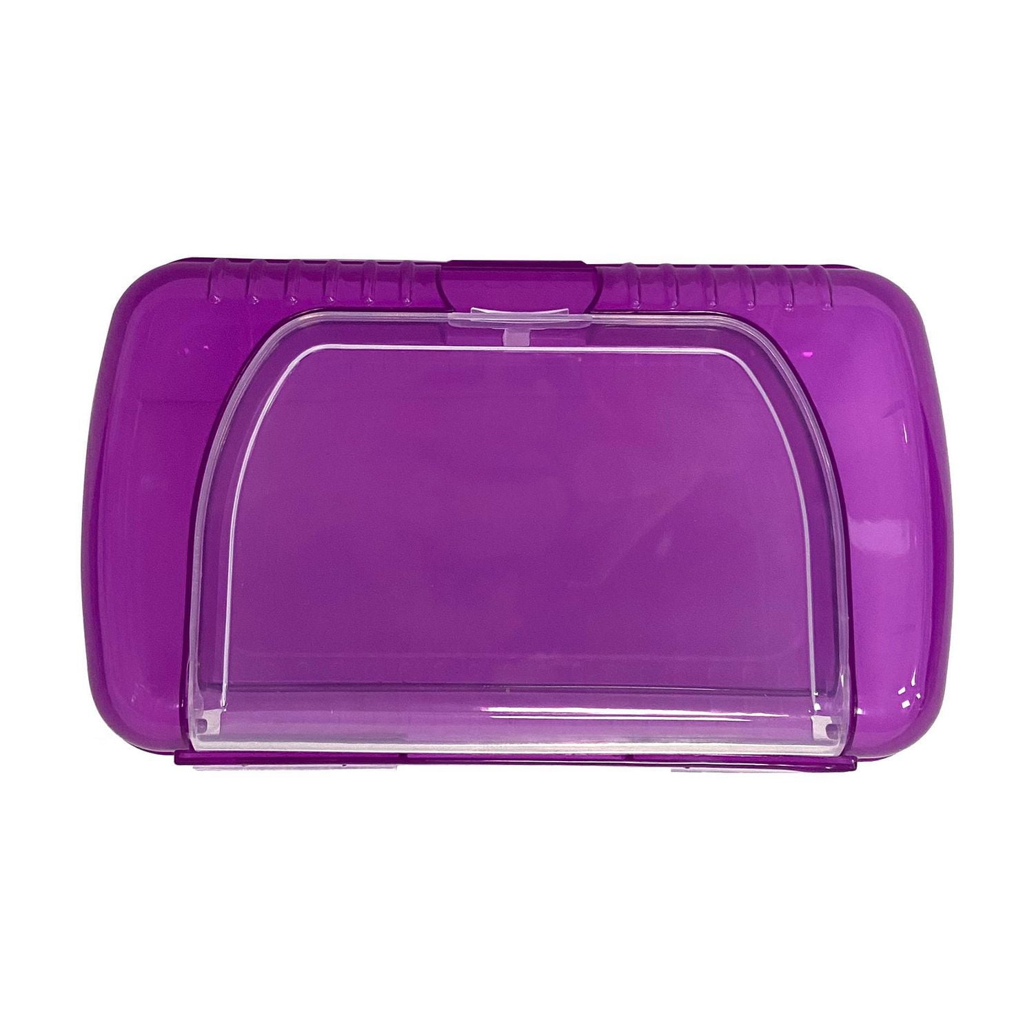 DOUBLE LAYER PLASTIC BOX PURPLE