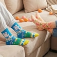 thumbnail image 7 of Forfamy 5 Pairs Easter Socks for Women Easter Bunny Crew Socks Rabbit Carrot Egg Pattern Socks Fun Socks for Easter Party Gift, 7 of 7