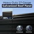 thumbnail image 2 of ALEKO Steel Carport with Corrugated Roof Panels 12 x 30 feet Black Color, 2 of 10