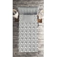 thumbnail image 3 of Ambesonne Music Quilted Coverlet 2 Pcs, Sketchy Notes, Twin Size, Black and White, 3 of 4