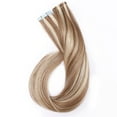 thumbnail image 2 of Tape in Human Hair Extensions Highlight Balayage Long Straight Soft hair, 2 of 6