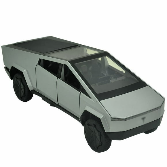 1:32 scale Tesla pickup truck alloy die-cast car model toy car, suitable for children's birthday gifts and collectible series.