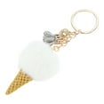 thumbnail image 5 of Unique Bargains 1 Pc Fashion Tassel Ice Cream Cone Handbag Charm Bag Accessories White, 5 of 5