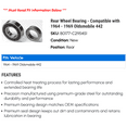 thumbnail image 2 of Rear Wheel Bearing - Compatible with 1964 - 1969 Oldsmobile 442 1965 1966 1967 1968, 2 of 2