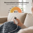 thumbnail image 6 of Weighted Heating Pad 17''x 33" XXXL Electric Heating Pad for Back Fatigue Relief, 5LBS with 6 Heat Settings 2H Auto-Off Heat Pad for Shoulder Arms Legs Cramps Washable, 6 of 9