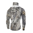 thumbnail image 5 of Hooded Sun Shirts for Men with Mask UPF 50+ Fishing Blouses Long Sleeve UV Rash Guard Cooling Lightweight Hoodies L Dark Gray, 5 of 5