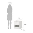thumbnail image 4 of Tvilum Billund 1 Drawer Bedroom Nightstand for Adults, White, 4 of 13