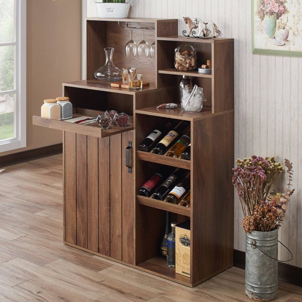Furniture of America Tusca Rustic Wine Buffet
