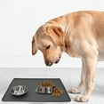 thumbnail image 3 of HEVIRGO Pet Food Mat Large Silicone Pet Bowl Pad with Raised Edges Non-Slip Pet Feeding Placemat for Dogs Cats Kittens, 3 of 9
