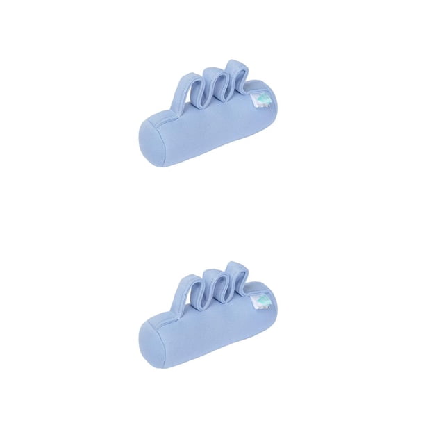 Seitruly Corrector de dedos separación antiescaras entrenamiento separador almohadilla cuidado de la salud Azul 2piezas