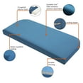 thumbnail image 3 of Classic Accessories Ravenna® Patio Bench/Settee Cushion Slip Cover & Foam - Durable Outdoor Cushion, Empire Blue, 41"W x 18"D x 3"Thick, 3 of 18