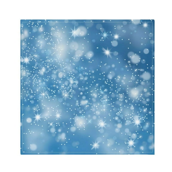 Napkin Satin Napkin 20*20Inchx1 Kitchen Towel Dinner Plate Towel Decorative Towel Napkin Tea Towel Suitable For Kitchen Table Blue Star