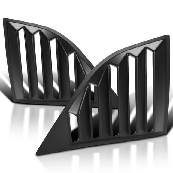 Spec-D Tuning Side Window Louvers Cover Matte Black 2PC Compatible with Dodge Challenger 2008-2017